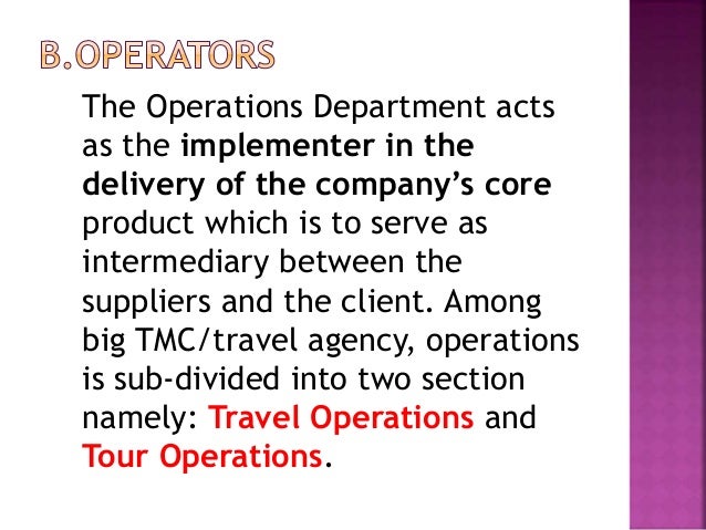 types of tour operators ppt 5 functions of a tour operator